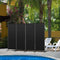 Angel Living Kamerscherm - 4 Panelen - Privacy verhogend - Zwart