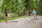 BS Toys Cornhole - Bean Bag Game - Buitenspeelgoed vanaf 8 Jaar - Houten Werpspel - Blauw en Oranje