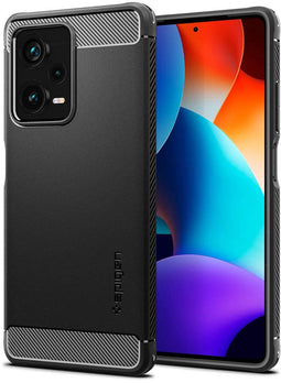 Spigen Rugged Armor - Soft case - Militaire standaard en Air Cushion technologie - Zwart