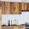 vidaXL - Keukenwandkast - Lucca - bewerkt - hout - oud - houtkleurig