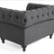 Fauteuil CHESTERFIELD Stof Grijs