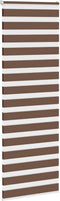 vidaXL - Zebra - rolgordijn - 70x230 - cm - stofbreedte - 65,9 - cm - polyester - bruin