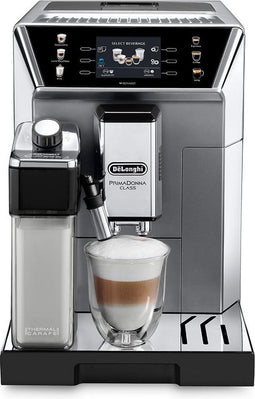 DeLonghi PrimaDonna ECAM 550.85.MS - Volautomatische koffiemachine - Ingebouwde molen - Metallic