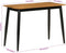 vidaXL - Eettafel - 112x52x76 - cm - massief - mangohout - en - ijzer