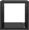 vidaXL - Wandschappen - kubus - 6 - st - 22x15x22 - cm - hoogglans - zwart