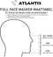 Atlantis Snorkelmasker - Full Face Masker - 180° zicht - Zwart - S/M
