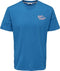 ONLY & SONS - ILLUSION REG SS - T-shirt - Katoen - Blauw - Maat L