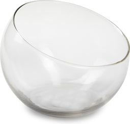 Jodeco Bloemenvaas Bobby - helder transparant - glas - 15 x 12 cm - bol vaas/schaal