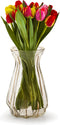 Jodeco Bloemenvaas Grace - transparant/goud - glas - 12 x 18 cm - Scandinavische vaas