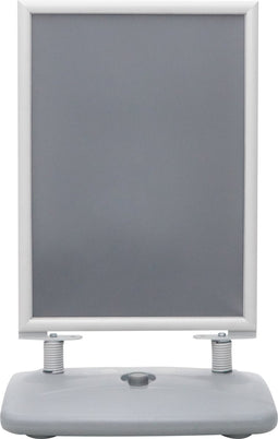 Europel Stoepbord met Swing - Kliklijst A1 formaat - 59,4 x 84 cm - 35 mm frame - Dubbelzijdige presentatie - Waterbestendig - Met wieltjes en te vullen met zand/water