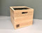 Vinyl Record Box - 12- Natural Oak - LP Storage Box