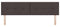 vidaXL - Hoofdbord - Met - Knopplooien - Donkerbruin - 180 - cm - Stof