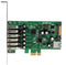 Startech.com PEXUSB3S7 - PCI Express USB 3.0 kaart - 7-poorts met low-profile design