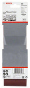 Bosch 2 608 606 071 - 3-delige schuurbandset - 75 x 533 mm - Korrel 80 (3 stuks)