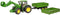 John Deere 7R 350 met voorlader en trailer van Bruder