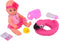 John Toy Baby Rose drink- en plaspop 30cm met dierenzwemband