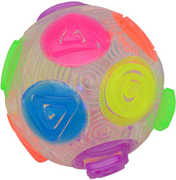 John Toy Crazy flashing regenboog stuiterbal Ø8cm