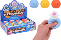 John Toy Squeeze& pop astronaut (1 stuk) assorti
