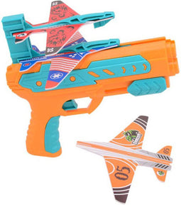 John Toy Vliegtuig lanceer blaster in doos met drie vliegtuigen