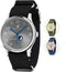 Johnny Loco Luna - Horloge Heren - Roestvrij Stalen Kast - Mineraal Kristal - 41,3mm - Waterdicht tot op 100M - Silver
