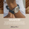 Johnny Loco Luna - Horloge Heren - Roestvrij Stalen Kast - Mineraal Kristal - 41,3mm - Waterdicht tot op 100M - Rosé