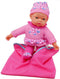 Johntoy Babypop Rose In Draagtas Meisjes 30 Cm Polyester Roze
