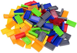 Johntoy Gekleurde Dominostenen, 100dlg.