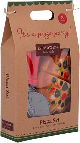 Johntoy Home and kitchen magische pizza - Speelgoedeten en -drinken - Multicolor - Kunststof - Puntjes met klittenband