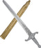 Johntoy Knight Zwaard Met Schede Zilver/goud 60 Cm
