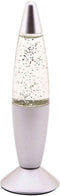JohnToy Lavalamp Met Glitters - Meerdere Kleuren - 19 cm Zilver
