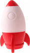 Johntoy Nachtlamp Raket Junior 14 Cm Rood/wit