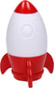 Johntoy Nachtlamp Raket Junior 14 Cm Rood/wit