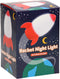 Johntoy Nachtlamp Raket Junior 14 Cm Rood/wit