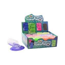 Johntoy - Olievat slime 6 assorti kleur in display | 72 stuks