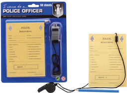 Johntoy Politie Bonnenboekje met Potlood en Fluit