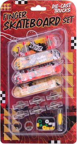 Johntoy Vingerskateboard Set, 4dlg.