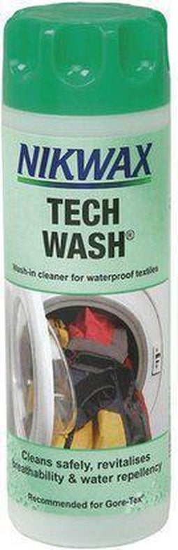 Nikwax Tech Wash 300ml - Wasmiddel - Voor membranen SoftShells Fleece