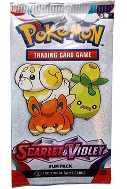 Pokémon - Scarlet & Violet Booster FUN Pack - 3 kaarten + FUECOCO Jumbo Goud (3 kaarten)