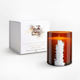 Jojo l'Héro Tar - Geurkaars in Glas - 65 uur Brandtijd - Cadeau voor man en vrouw - Revitaliserend