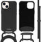 iMoshion Hoesje Geschikt voor iPhone 14 Hoesje Met Koord - iMoshion Color Backcover met afneembaar koord - Zwart