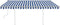 vidaXL - Luifel - handmatig - uittrekbaar - met - palen - 4x3 - m - blauw - en - wit