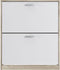 2-DEURS SCHOENENKAST EIKEN-WIT