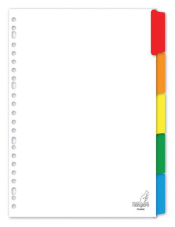 Kangaro - Tabbladen 23-gaats PK405M 5-delig wit karton