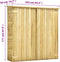 vidaXL - Tuinschuur - 163x50x171 - cm - geïmpregneerd - grenenhout