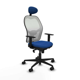 Jorquera Piqueras y Crespo 1D036N1 - Bureaustoel met hoofdsteun - Verstelbare hoogte - Blauw
