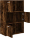 vidaXL - Opbergkast - 60x29,5x90 - cm - gerookt - eikenkleurig