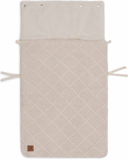 Jollein - Baby Voetenzak groep 0+ 3/5 punts - Check Knit Oatmeal