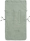 Jollein - Voetenzak voor Autostoel & Kinderwagen (Forest Green) - Basic Knit - Katoen - Polyester - Footmuff Kinderwagen, Autostoel - 42x82cm