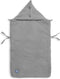 Jollein - Voetenzak voor Autostoel & Kinderwagen (Stone Grey) - Basic Knit - Katoen - Polyester - Footmuff Kinderwagen of Autostoel - 42x82cm