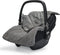 Jollein - Voetenzak voor Autostoel & Kinderwagen (Stone Grey) - Basic Knit - Katoen - Polyester - Footmuff Kinderwagen of Autostoel - 42x82cm